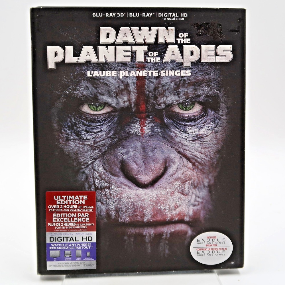 Dawn Of The Planet Of The Apes (Blu-ray 3D/Blu-ray, 2014)